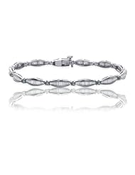 7.15ct Amethyst & Diamond Accented Bracelet 14k