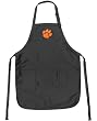 Clemson Apron NCAA College Logo Black Clemson Tigers TOP RATED for Grilling, Barbecue, Kitchen and Cooking Best Unique Gifts for a Man, Men, HIM HER Women, Ladies. GIFT IDEA!