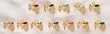 Club Pack of 48 Gold Plated Birthstone Angel With Cross Pins