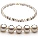 White 7-8mm AAA Freshwater Pearl Necklace 18 inch Princess Length