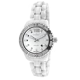 Peugeot Women's PS4891WS Swiss Ceramic Sport Bezel White Dial Watch