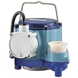 Little Giant 508058 Manual Submersible Sump Pump 8-CIM 25' cord