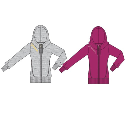 PUMA Damen Sweat-Jacke Script Hooded, festival fuchsia, S, 816992 06 Preisvergleich
