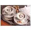 Postkarte Cappuccino mit Herz