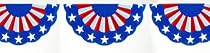 Amscan 24147 11 Patriotic Bunting Garland