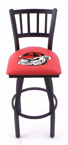 University of Georgia Bulldogs L018BW Bar Stool