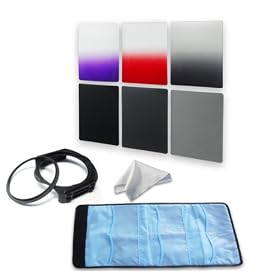 NEW VIEW 58mm ring Adapter and Gray ND2/ND4/ND?8 and Graduated Gray/red/Purple ND filters
