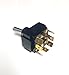 Toggle Switch ON/Off/ON, DPDT, Lighted with Red Lens