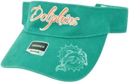 NFL Miami Dolphins Reebok Football Women's Adjustable Velcro Visor Hat DV1015