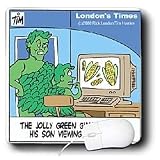 Londons Times Funny Food Coffee other Digestibles - Viewing Web Corn - Mouse Pads