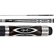 Cuetec Natural Inlay Series SST Black with Abalone X Inlays Two Piece Pool Cue