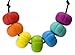 Stimtastic Chewable Silicone Chunky Bead Necklace Nontoxic BPA and Phthalate, Rainbow