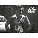 (22x30) Fight Club Movie (Brad Pitt, Leather Jacket) Poster Print