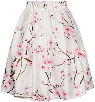 Shivali Sethi Women's Sakura Floral Print Skater Pleated Midi Skirt