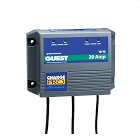 Guest 2620A Charge Pro Series Marine Battery Charger (12 24-Volt, 20-Amps 10 10, Double...