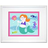 Mermaids Framed Print by Olive Kids (Aqua Mermaid)