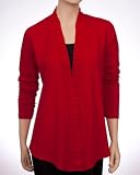 Womens Rafaella Pleat Trim Cardigan