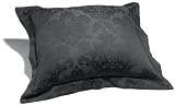 Pinzon Medallion Cotton Sateen Euro Sham, Black