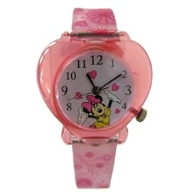 La Montre de Souris de Minnie de disney - Fa�onne la montre de Fille avec la Souris de Minnie et a..
