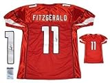 Larry Fitzgerald Autographed Uniform - Red - Autographed NFL Jerseys
