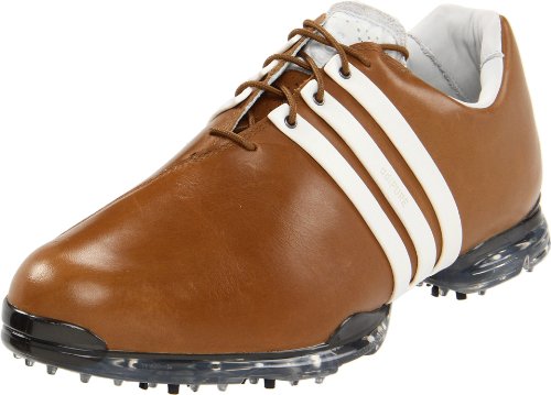 adidas Men's Adipure Golf Shoe,Hickory/Tour White/Scout Metallic,10 M US
