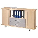 Büroeinrichtungen Zubehör, Sideboard mit Türen und Schubladen Version: 33 - Ahorn