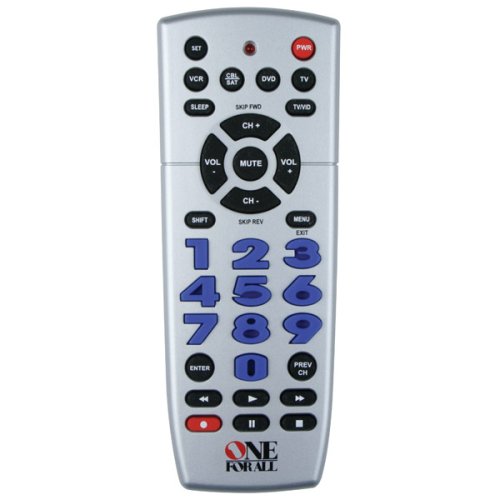Electronics: One For All 4 DEVICE Universal Big button Remote