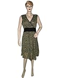 Gift for Her-Bohemian Dress Olive Green Floral Print Sleeveless Sundress
