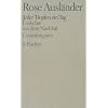 Rose Ausl�nder. Gesammelte Werke: Gesammelte Werke VIII. Jeder Tropfen ein Tag: Gedichte aus dem Nachla�. Gesamtregister: BD 8