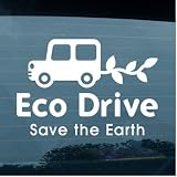 【S-E-3-G】ECO DRIVE-3・エコドライブ ステッカー 車 ステッカー CAR・カー・車 シール (GREEN) エコドライブ