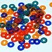 Toys : Mahjong money, plastic assorted colors, 100 per pack