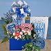 Cat Fish Gift Basket : Basket Theme EASTER : Bow Style Elegant Hand Tied Bow