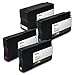 NUINKO 4 Pack Replacement HP 950XL HP 951XL Ink Cartridge for HP OfficeJet Pro 8600 8610 8600 8620 8100 276dw (1 Black 1 Cyan 1 Magenta 1 Yellow)