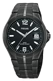 Pulsar Men's Black Ion Finish Case and Bracelet Black Dial Watch #PXH753