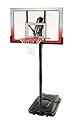 Lifetime 1558 XL Base Height-Adjustable Portable Basketball System with Clear 52-Inch Square Shatter Guard Backboard
