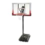 Lifetime 1558 XL Base Height-Adjustable Portable Basketball System with Clear 52-Inch Square Shatter Guard Backboard