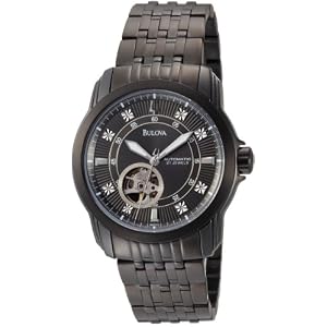 Bulova Men's 98D110 Automatic Mechanical Charcoal Grey Dial Bracelet Watch