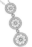 14K Diamond Circled Flower Necklace by Morris & David