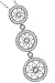 14K Diamond Circled Flower Necklace by Morris & David