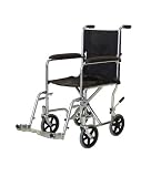 17 Transport Wheelchair Light Weight Aluminum Silver Color