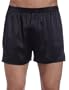 Intimo Men's Classic Silk Boxers, Black, Large