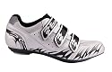 Exustar Rennrad-Fahrradschuhe, silber/schwarz, mit NON-SLIP-Einlage