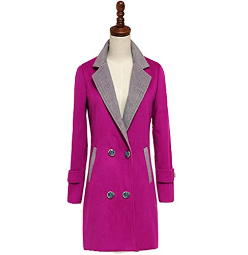 レディース　アウター　春物コート　明るい紫色　明るめコートで春コーデを先取り　M、L、XLの3サイズ　重ね着OK　『限定・巾着袋付き』