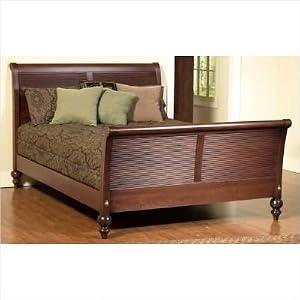 British Isle Bedroom Sleigh Bed Finish: Antique Brown, Size: King