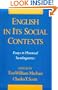 English in Its Social Contexts: Essays in Historical Sociolinguistics (Oxford Studies in Sociolinguistics)