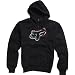 Fox Racing Spiked Sherpa Front Fleece Men's Hoody Zip Fashion Sweatshirt/Sweater w/ Free B&F Heart Sticker Bundle - Black / Medium