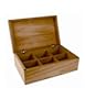 European Hardwood Hinged Tea Storage Box
