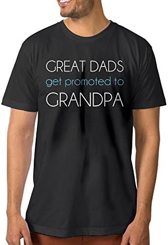 Men's Great Dads Get Promoted To Grandpas Short Sleeve Tee Shirts