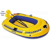 Challenger 200 - Inflatable River Fishing Raft 2 person Boat SET with Pump and Oars - Intex #68374