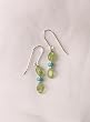 Peridot, Turquoise and Silver Earrings